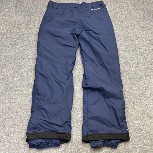 Columbia Omni-Tech Snow Pants Mens Medium Blue Waterproof Insulated Ski Outdoor - Picture 4 of 14